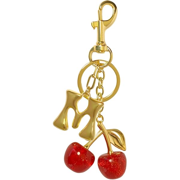 JYCMMFC Cute Cherry & Strawberry Keychain Charms | Sparkling Resin Bag Charms For Women & Girls - View #10