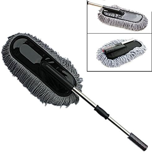 Multipurpose Microfiber Car Duster, Smartlife15 Removable Telescopic Wax Drag Nano Fiber Wash Brush Duster Mop Wax Cleaning Tool for Home Kitchen Computer Aotumotives