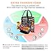 Tophie Lunch Bag Insulated Lunch Box Cooler Bag Water-resistant Thermal Lunch Bag for Women and Girls with Shoulder Strap Soft PU Leather Lunch Tote Bag for Work/School/Picnic(Flower)