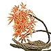 SLSON Reptile Plants Hanging Silk Terrarium Plants with Suction Cup for Bearded Dragons,Lizards,Geckos,Snake Pets and Hermit Crab Tank Habitat Decorations,Small Size,12 inch