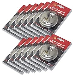 12 Pack Round Padlock with Shielded