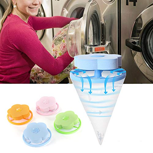 4 Pieces Lint Catcher for Washing Machine Lint Trap Floating Hair Fur