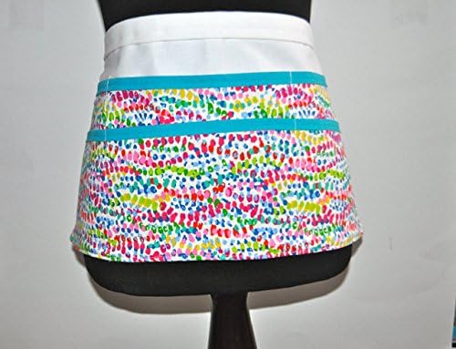 Spring Teacher apron, Paint splash apron, Teacher apron, Watercolor utility apron, Women's vendor apron, Paint spot apron, art teacher apron