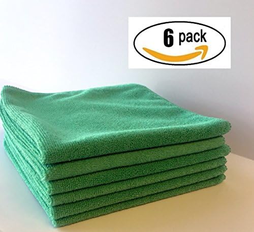 Extra Heavy Durable Microfiber Cleaning Cloth, Bar Mop in 300gsm 16x16 inch, lint free streak free Super Absorbent for kitchen or automotive (6)