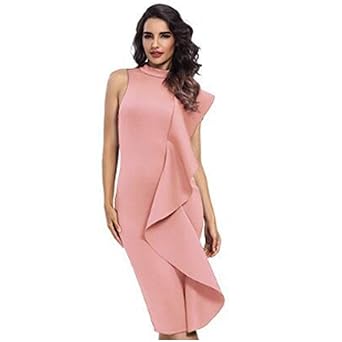 AUDBURN Damen Kleid Minikleid Kleid Sommerkleid Damen Elegant Freizeit