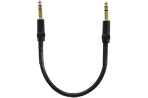 AUDIO 2000'S Audio2000's E08101 1/4" TRS to 1/4" TRS 1 Feet Patch Cable