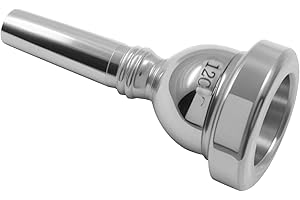 BokWin 12C Silver Plated Trombone Mouthpiece - Professional Grade Instrument for Tenor Trombone with Enhanced Sound Quality, 