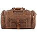 Plambag Canvas Duffle Bag, 50L Large Travel Duffel for Overnight Weekend Luggage(Coffee)