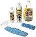 Rejuvenate Floor Renewer Kit, includes: All Floors Cleaner 32 oz, Floor Restorer 16oz, Cabinet & Furniture Restorer 13oz, plus 1 Microfiber Mitt Applicator and 1 Microfiber Bonnet Applicator