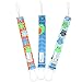Pacifier Clip Boys by Liname - 3 Pack - Premium Quality Universal Pacifier Clip - Adorable 2-Sided Stylish Design - Soothie Pacifier Holder - Perfect Baby Shower Gift