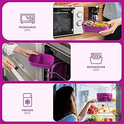 Bento Box Adult Lunch Box,3 Stackable Bento Lunch