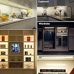 Cefrank Under Cabinet Lighting, 3pcs Linkable LED