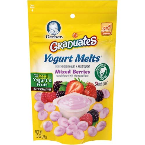 Gerber Graduates Yogurt Melts, Mixed Berry, 1 Ounce (Pack