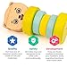 Bimi Boo Wooden Rattle - Wooden Baby Toys - Wooden Teether - Organic Baby Toys (Natural Beech Wood, Safe Water-Based Paint)