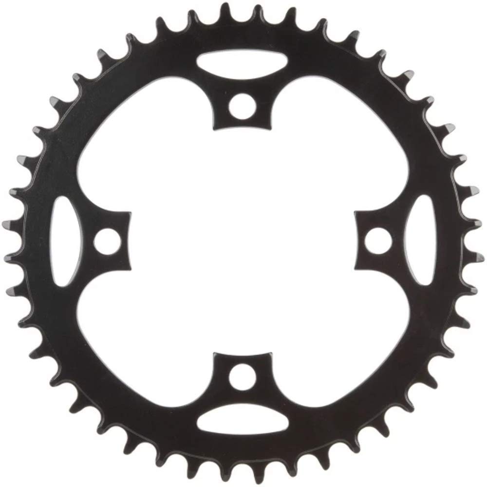 Samox Unisex Adult PD-R4-S-NW M-Wave E-Bike Chainring, for 1/2 x 3/32 & 11/128 Inch Chains, for Brose, Bosch, Shimano... Bolt Circle 104 mm, Black, 20 x 20 x 1 cm