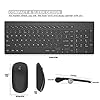 JOYACCESS-Wireless-Keyboard-Mouse-24G-Rechargeable-Slim-Keyboard-and-Mouse-with-Number-Pad-Ergonomic-Keyboard-for-Windows-PCSmart-TVLaptopApple-Mac-QWERTY-UK-Layout-Black Rechargeable Wireless Keyboard and Mouse, J JOYACCESS Full Size Ultra Thin Wireless Keyboard and Mouse, 2400 DPI Quiet…