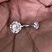 Changgaijewelry 14g Surgical Steel Belly Button Ring Navel Rings Double-Headed Round Cubic Zirconia Barbell Piercing (Clear)