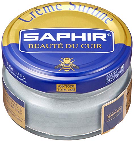 Saphir Shoe Cream Beaute du Cuir Creme Surfine 50ml Glass jar (Silver) - Thumbnail 4