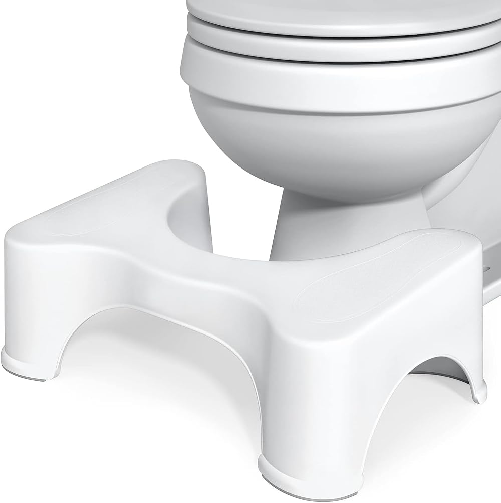 ATEK Bathroom Toilet Stool Squatting Potty Anti Slip Durable Medical Plastic