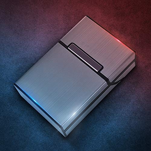 Lightweight Aluminium Cigarette Case (Gray + Silver)