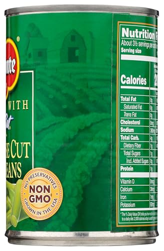 DEL MONTE BLUE LAKE FARMHOUSE CUT GREEN BEANS CAN, 14.5 OZ