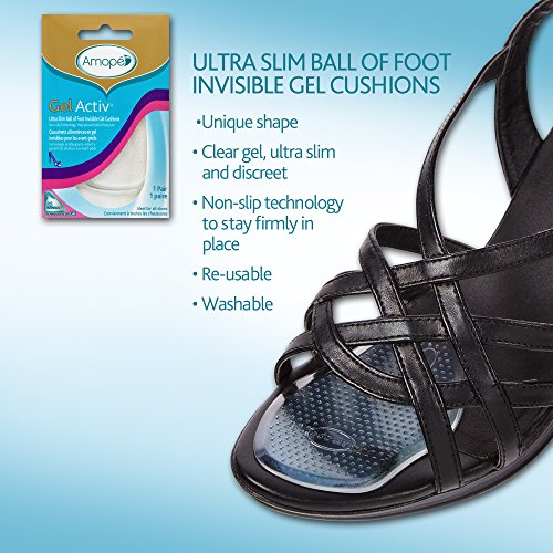 Amope GelActiv Ultra Slim Ball of Foot Insoles for Women, 1 pair, Size 5-10 - //medicalbooks.filipinodoctors.org