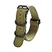 Ritche 20 mm Army Green NATO Strap with Heavy Buckle Compatible with Timex Weekender Watch Band