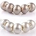 RUBYCA Mix Pearl Imitation Murano Glass Beads European Charm Bracelet Spacer Silver Color 100pcs DIY