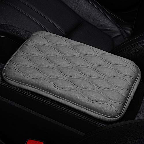 Auto Center Console Pad, Car Armrest Pad Cover Car Armrest Seat Box Cover Protector Case Soft Arm Rest Support/Padding Universal Fit for Most Vehicle, SUV, Truck Gray