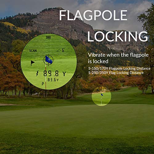 image for Gogogo Sport 650/900Yard Golf Rangefinder, 6X Magnification Laser Rang
