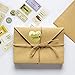RBHK Gold Foil Thank You Sticker Heart Shape Labels, 500 Stickers per Roll (1 Roll)