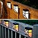 Otdair Solar Deck Lights, Solar Fence Lights Outdoor, 2 Modes Wall Mount Fence Post Lights LED for Garden, Landscape, Decoration, Pathway, Patio, Fence, Deck, Yard, White/Color Changing, 8 Pack