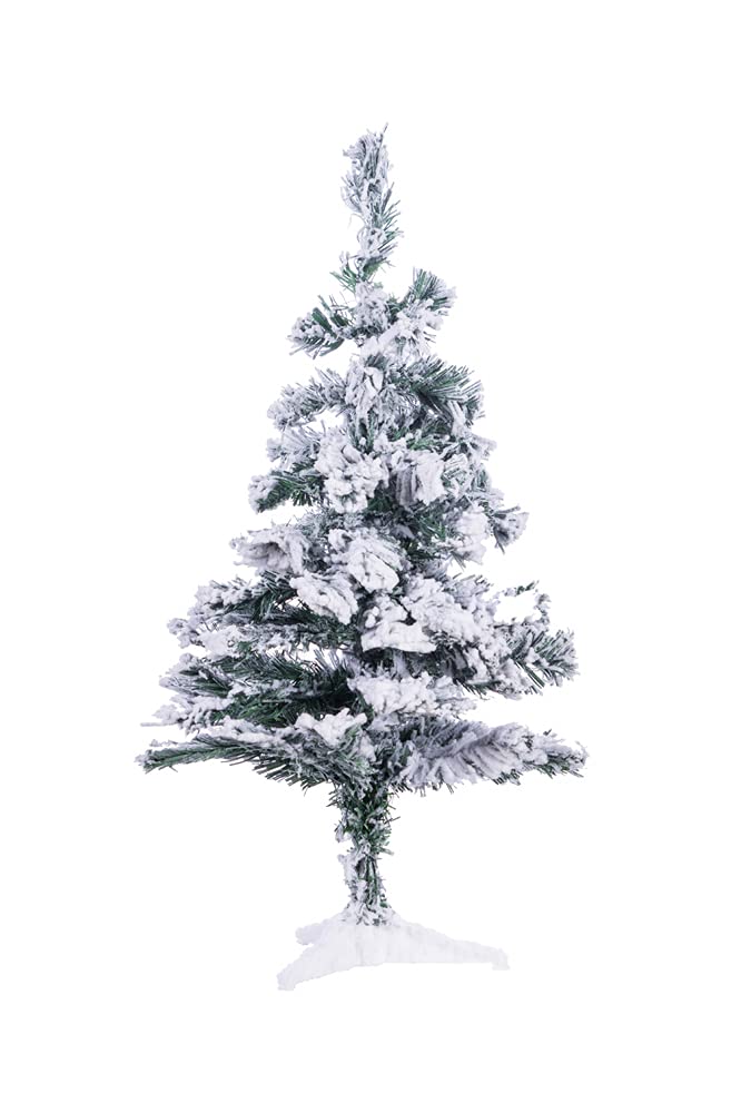 Perfect Holiday Christmas Trees, Green/Flocked, 2'