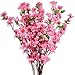 10Pcs Spring Peach Blossom Cherry Plum Bouquet Branch Silk Flower,Artificial Flowers Fake Flower for Wedding Home Office Party Hotel Yard Decoration