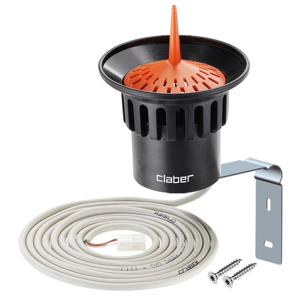 Claber 90915 Rain Sensor, Black/Orange/Grey