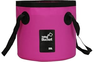 BANCHELLE Collapsible Bucket Water Container Portable Folding Camp Wash Basin for Outdoor Traveling Hiking Fishing Car Washing Gardening Camping 20L