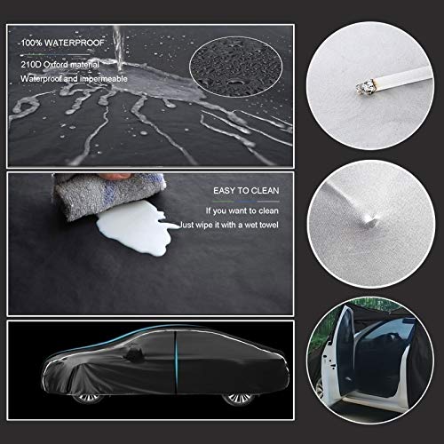 Autohoezen Compatibel Met BMW X1 X2 X3 X4 X5 X6 X7 Car Cover Ingebouwde Katoen 100% Waterdicht, Sneeuw Hagel Vorst Stof… - Afbeelding 5