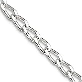JewelryWeb 925 Sterling Silver Solid Polished 2.8mm Open Link Chain Necklace 20 Inch Lobster Claw Chain Necklace for Women and Men