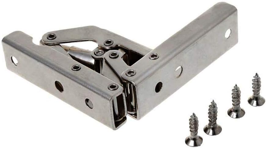 90 Degree Folding Door/Shelf Hinge Hidden Bracket Table Holder Furniture Parts (4PCS), 10pcs - Image 3