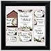 Tasse Verre 8x8 Black Display Shadow Box (2-Pack) Frame w/Linen Background and 16 Stick Pins - Ready to Hang Shadowbox Picture Frame - Box Display Baby Memorabilia Wedding