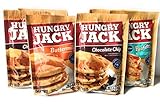 Hungry Jack Pancake Mix Variety Pack Bundle - 2 Packs Each of Buttermilk, Chocolate Chip and Funfetti Flavors - 6 Total Packs - GREAT VALUE!