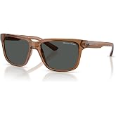 Armani Exchange AX4026S Square Sunglasses for Men for Women + BUNDLE with Accessory Eyewear Kit