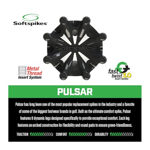 Softspikes Pulsar Fast Twist 3.0 Golf Cleat - 18 Count
