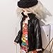 Jili Online Fashion Zipper PU Leather Top Coat for 1/3 1/4 BJD SD AS DZ Doll Clothes