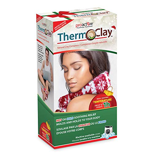 ProActive Therm-O-Clay Reusable Hot or Cold Natural Clay Compress for Pain Relief, Holiday Edition - Thumbnail 5