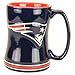 Boelter NFL Sculpted Coffee Mug, 15 Ounces, New England Patriots