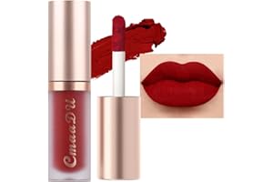 evpct 1Pcs Ruby Brick Red Matte Liquid Lipstick Lip Gloss Glossy Set for Black Women 24 Hour Silky Velvet Lipstick labiales matte larga duracion mate 24 horas originales 08#