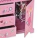 Mele & Co. Krista Ballerina Music Jewelry Box for Girls, Necklace and Earring Organizer