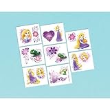 Rapine Temporary Tattoo Disney Princess Birthday Party Favour (16 Pack), Multi Color, 2
