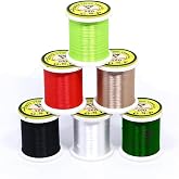 Bolsek Fly Tying Thread 6 Colors 50D GSP High Tensile 12/0 Tying Thread Fly Tying Materials
